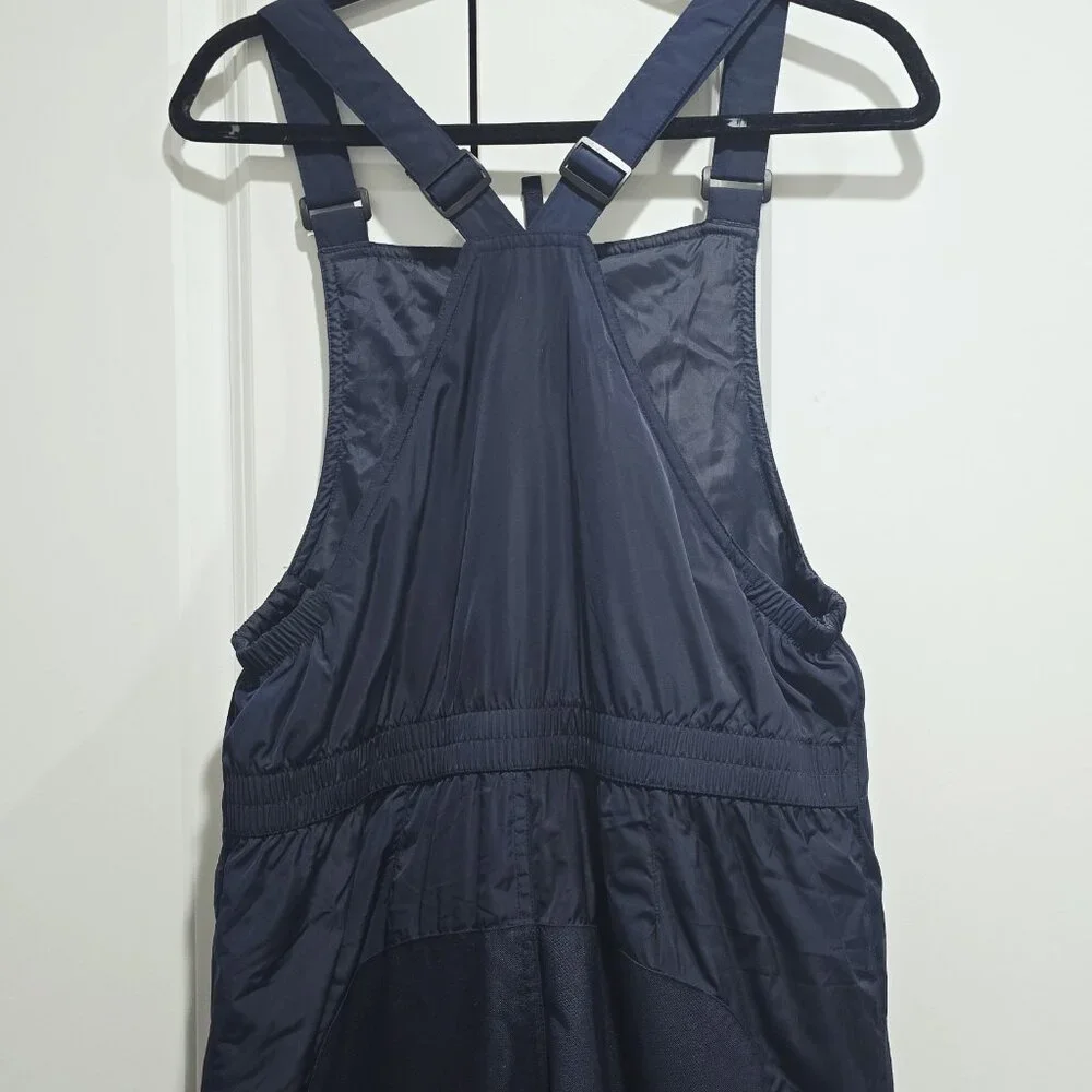 Nwot Lands End - 18 Big Kids Waterproof Insulated Iron Knee Snow‎ Bib In Navy